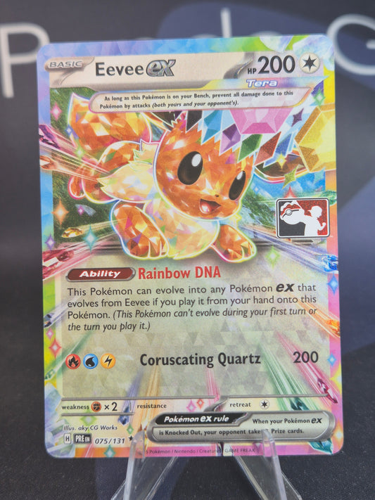 Eevee ex 075/131 Prismatic Evolutions Play Stamp Series 7 Promo