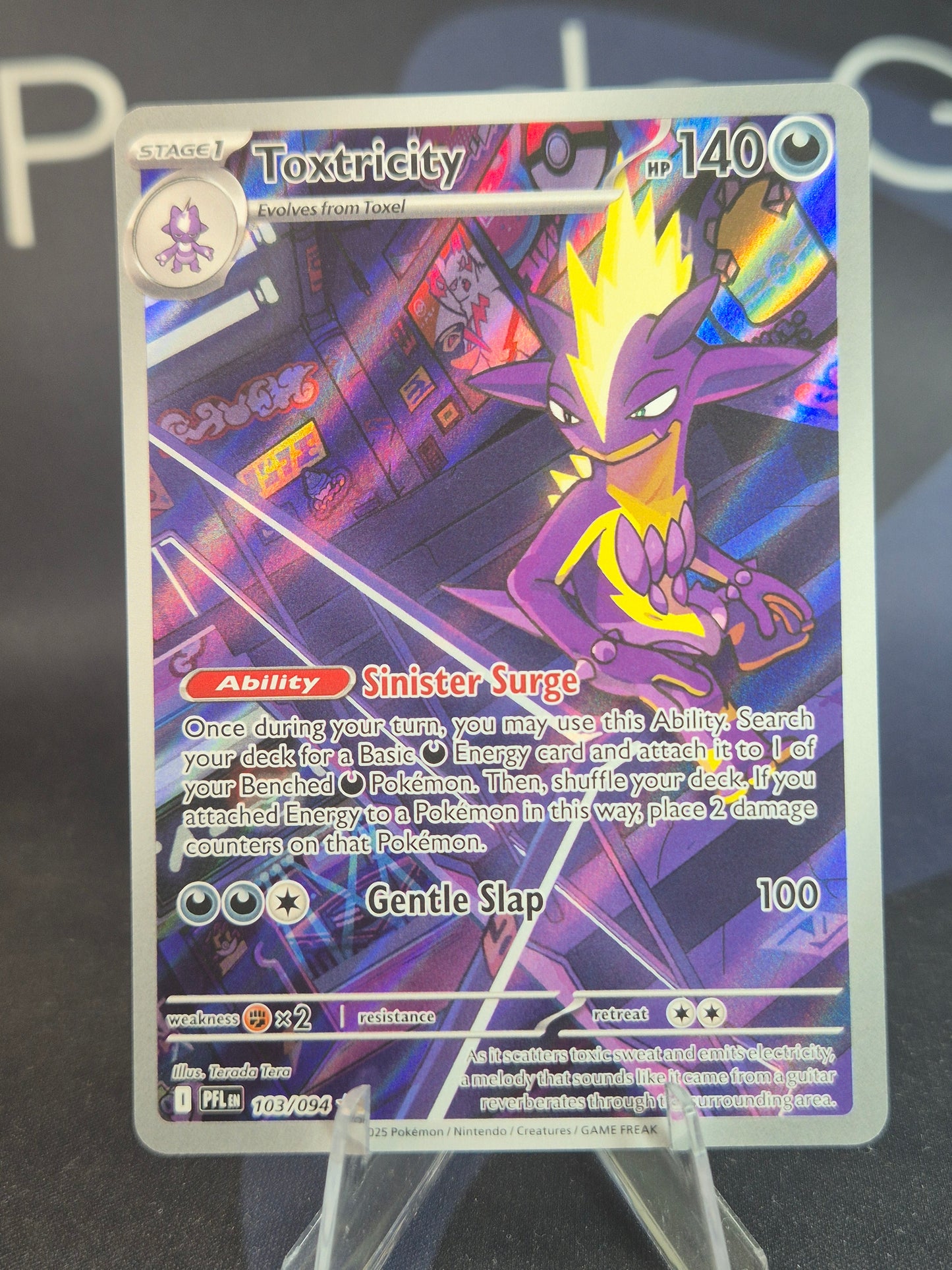 Toxtricity 103/094 Phantasmal Flames Illustration Rare