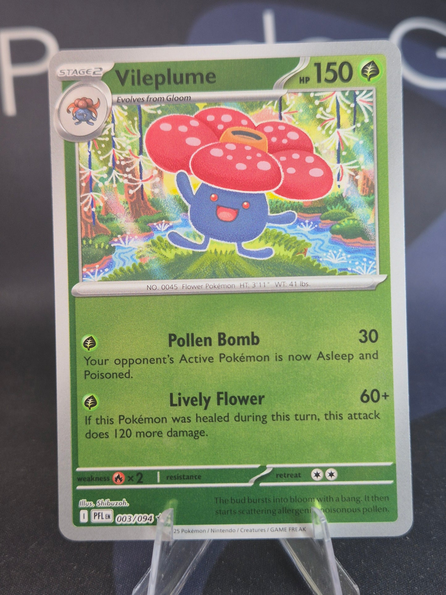 Vileplume 003/094 Phantasmal Flames Reverse Holo
