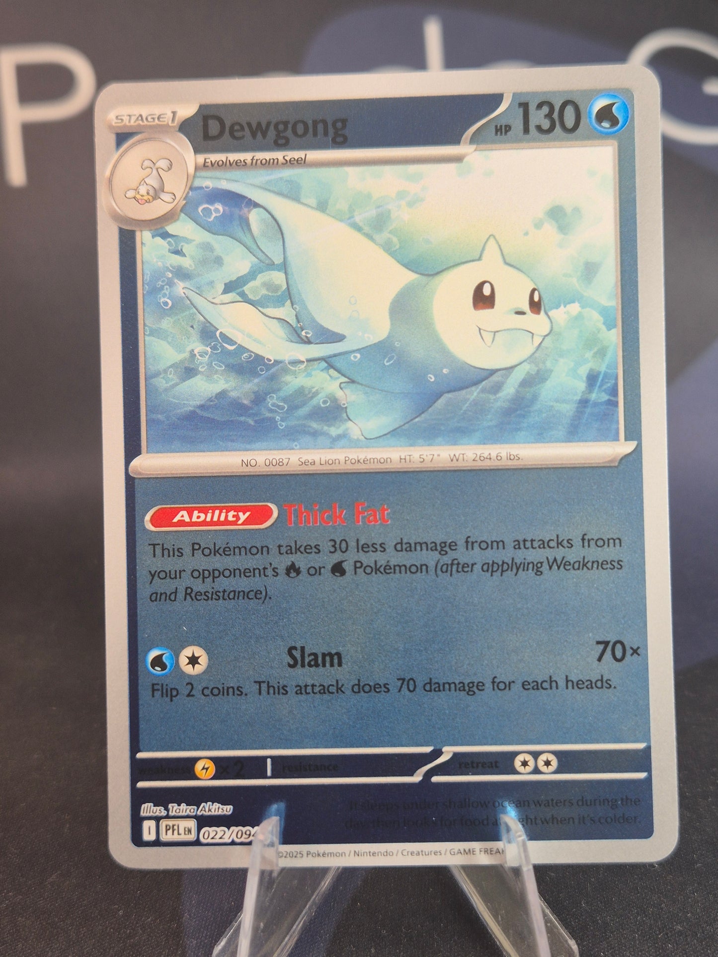 Dewgong 022/094 Phantasmal Flames Reverse Holo