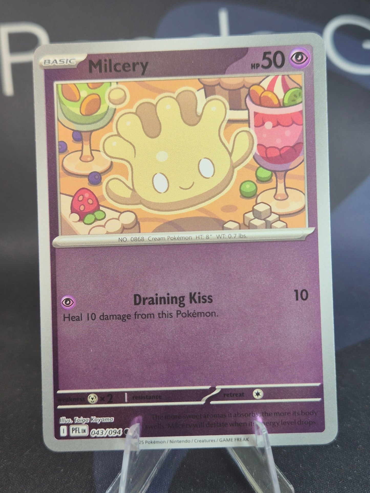 Milcery 043/094 Phantasmal Flames Reverse Holo