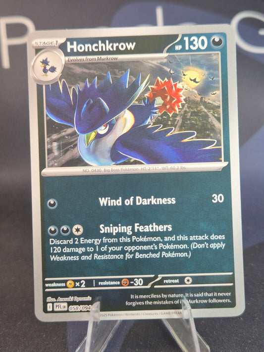 Honchkrow 058/094 Phantasmal Flames Reverse Holo