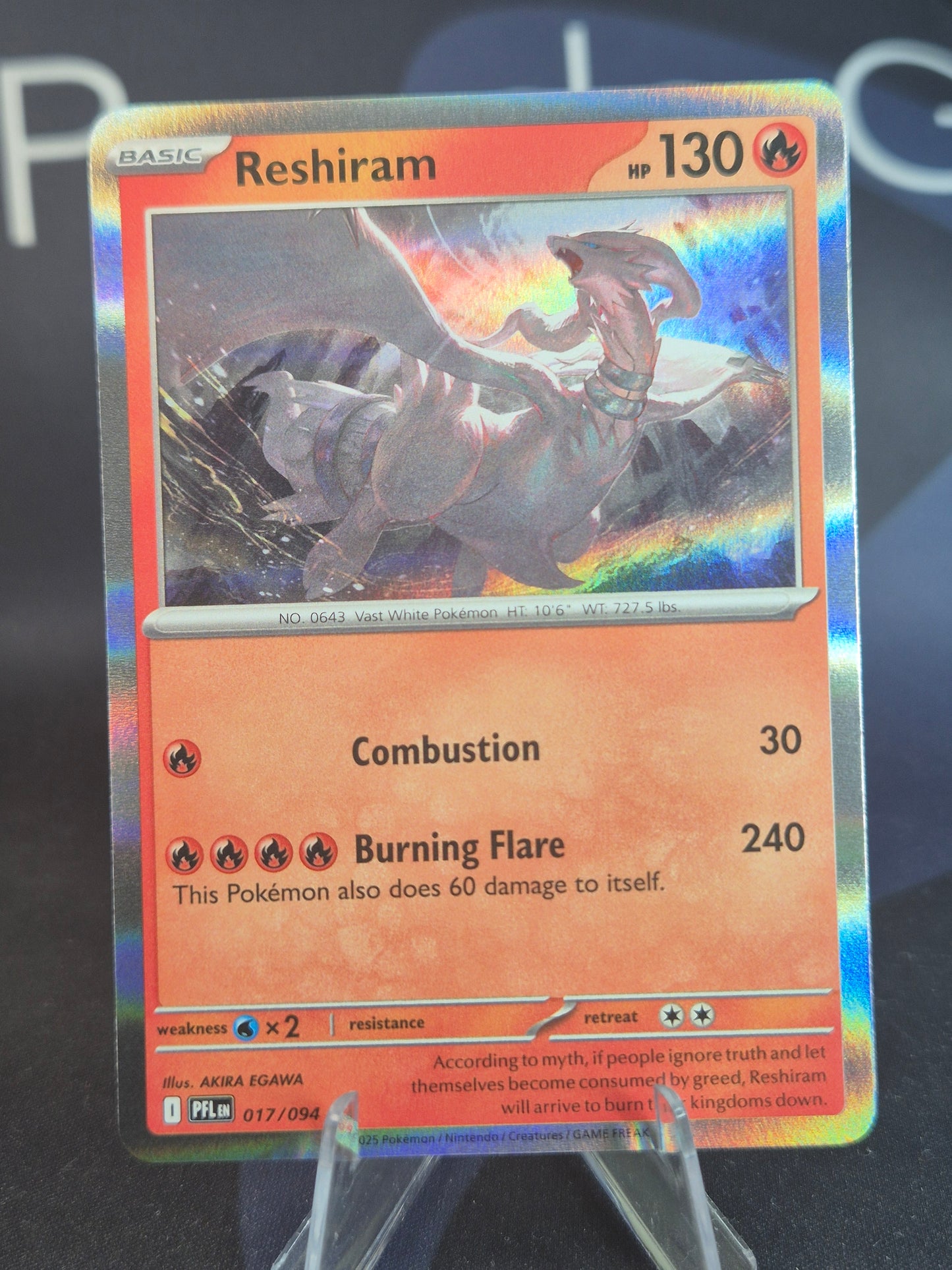 Reshiram 017/094 Phantasmal Flames Holo
