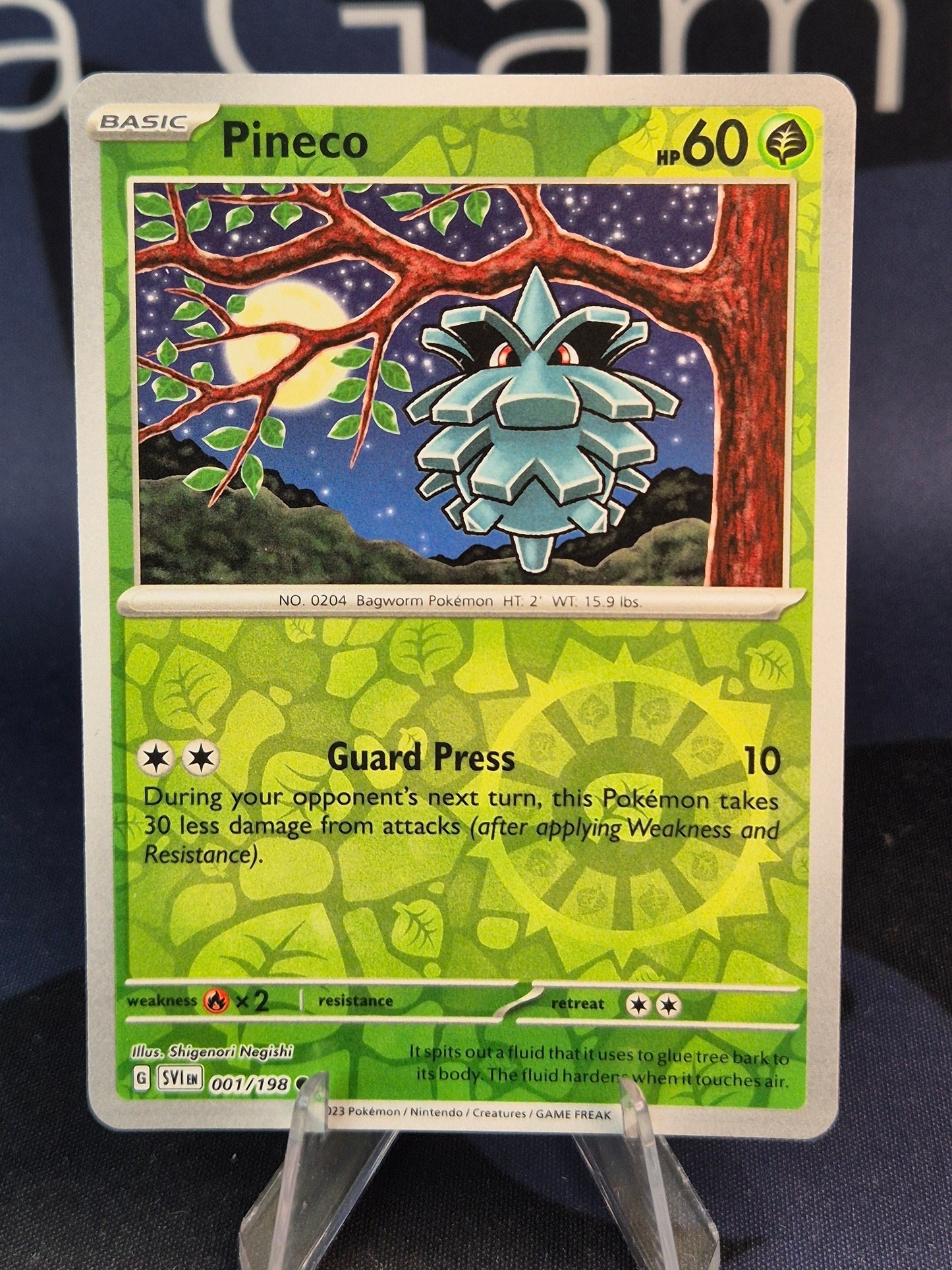 Pineco 001/198 Scarlet Violet Reverse Holo