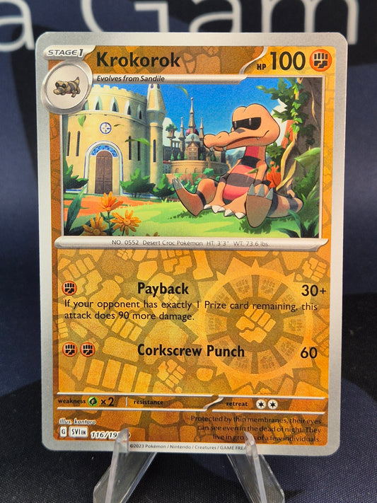 Krokorok 116/198 Scarlet Violet Reverse Holo
