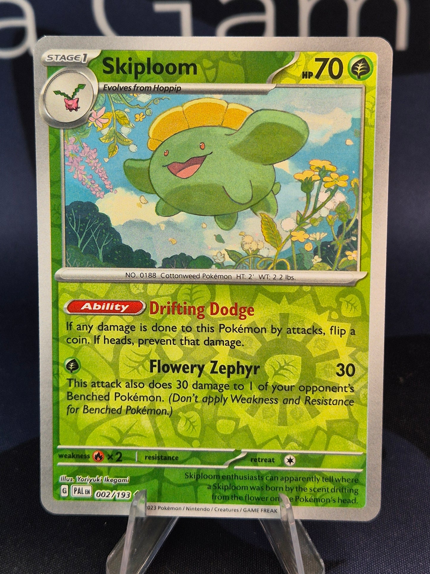 Skiploom 002/193 Paldea Evolved Reverse Holo