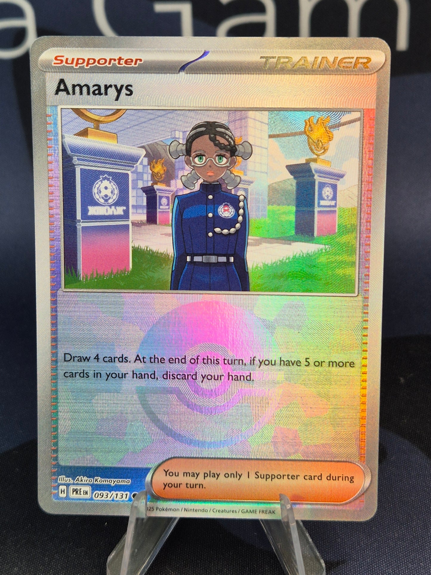 Amarys 093/131 Prismatic Evolutions Pokeball Reverse Holo