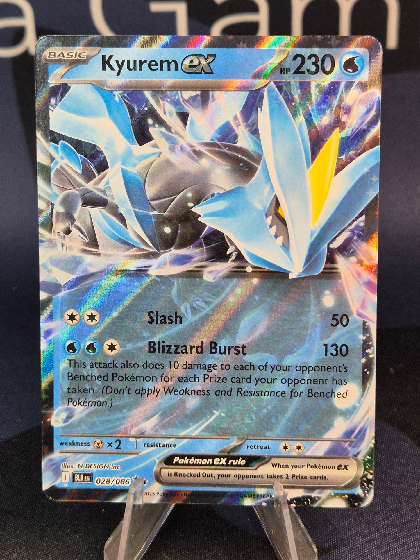 Kyurem ex 028/086 Black Bolt Double Rare