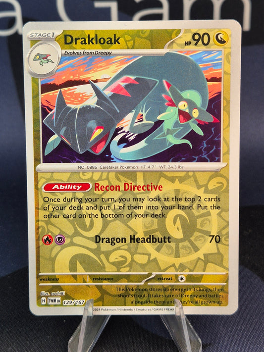 Drakloak 129/167 Twilight Masquerade Reverse Holo