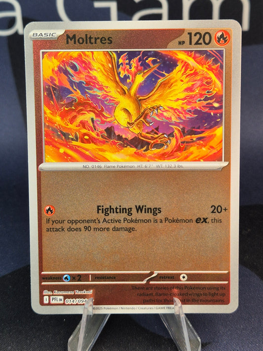 Moltres 014/094 Phantasmal Flames Reverse Holo