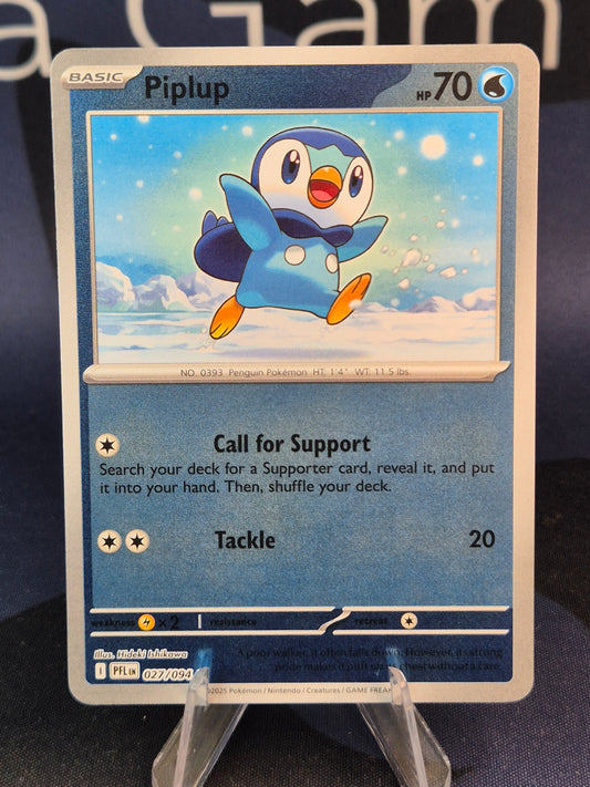 Piplup 027/094 Phantasmal Flames Reverse Holo