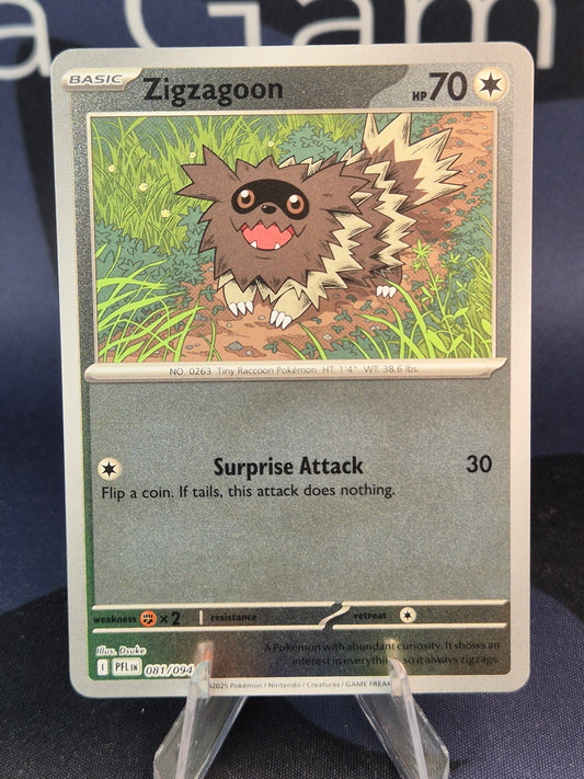 Zigzagoon 081/094 Phantasmal Flames Reverse Holo