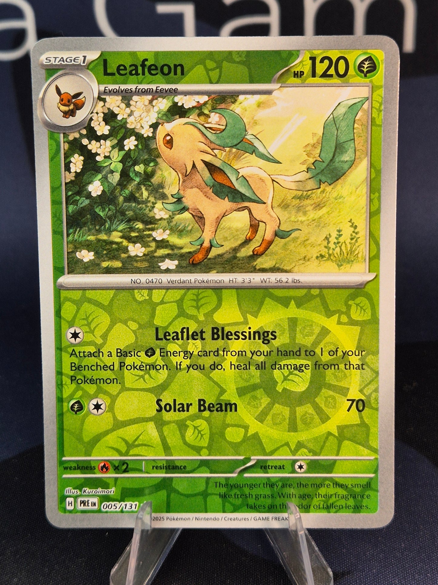 Leafeon 005/131 Prismatic Evolutions Reverse Holo