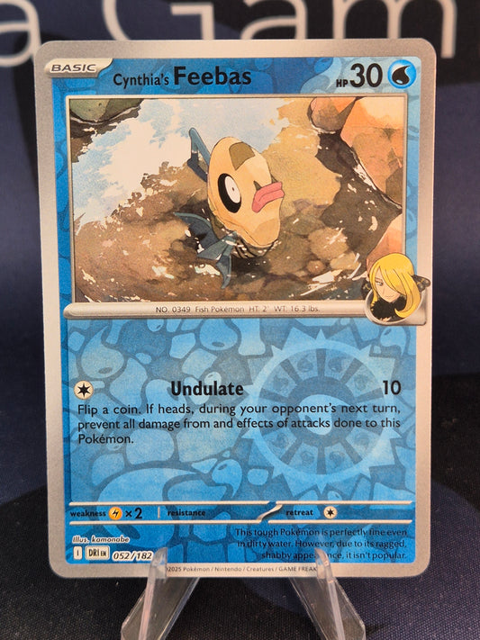 Cynthia's Feebas 052/182 Destined Rivals Reverse Holo