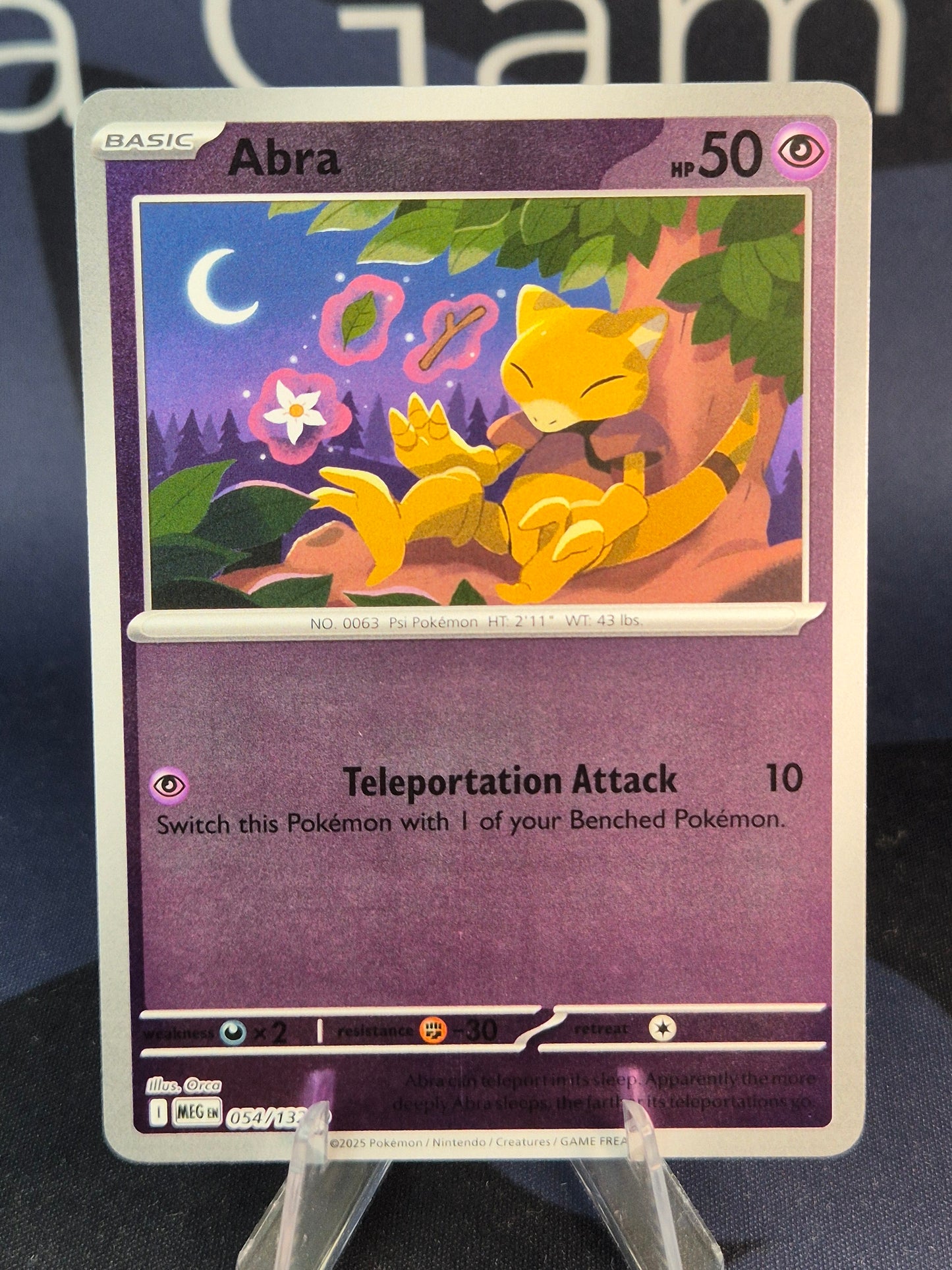 Abra 054/132 Mega Evolution Reverse Holo