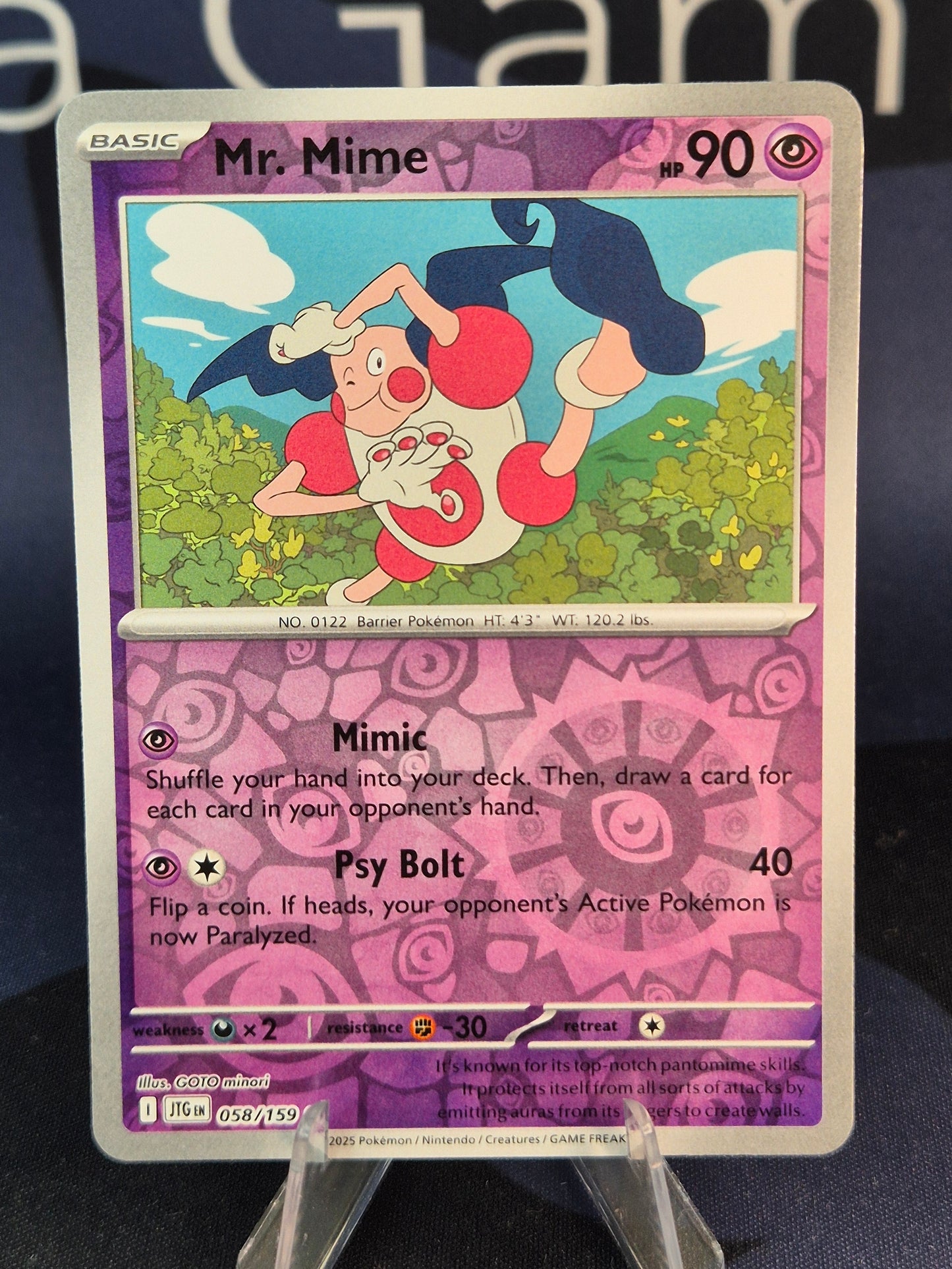 Mr. Mime 058/159 Journey Together Reverse Holo
