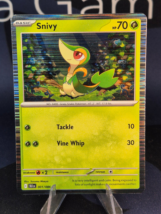 Snivy 001/086 Black Bolt Holo