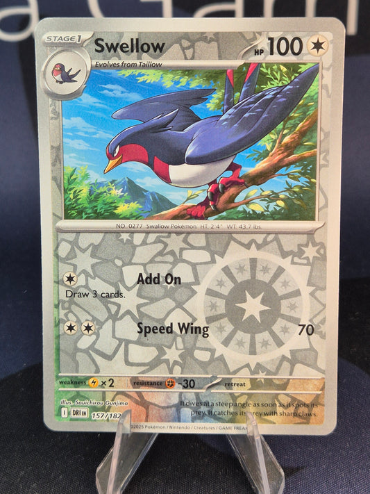 Swellow 157/182 Destined Rivals Reverse Holo