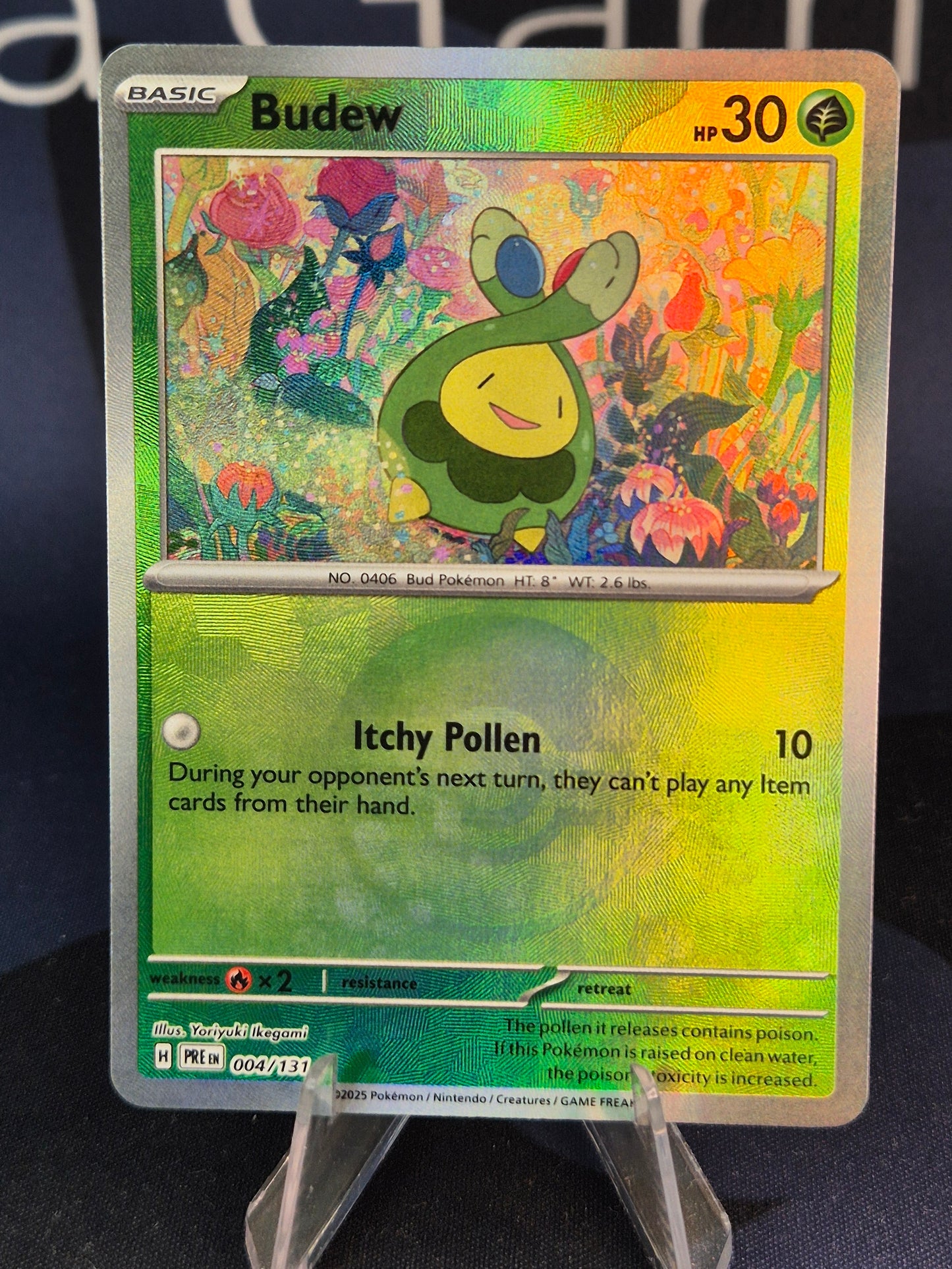 Budew 004/131 Prismatic Evolutions Pokeball Reverse Holo