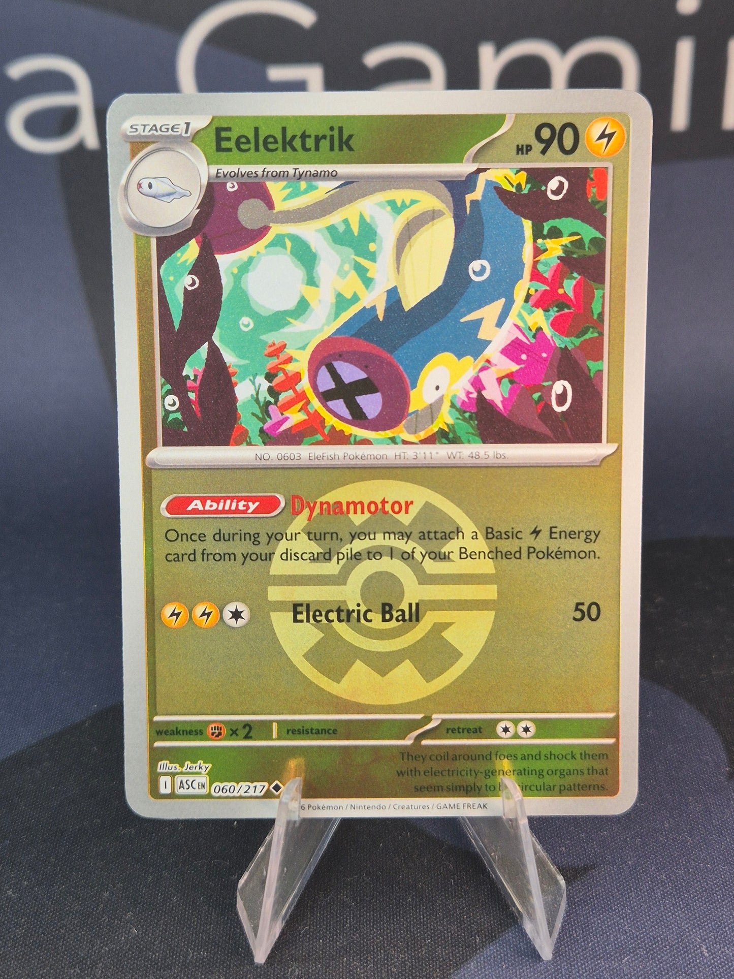 Eelektrik 060/217 Ascended Heroes Reverse Holo Quick Ball