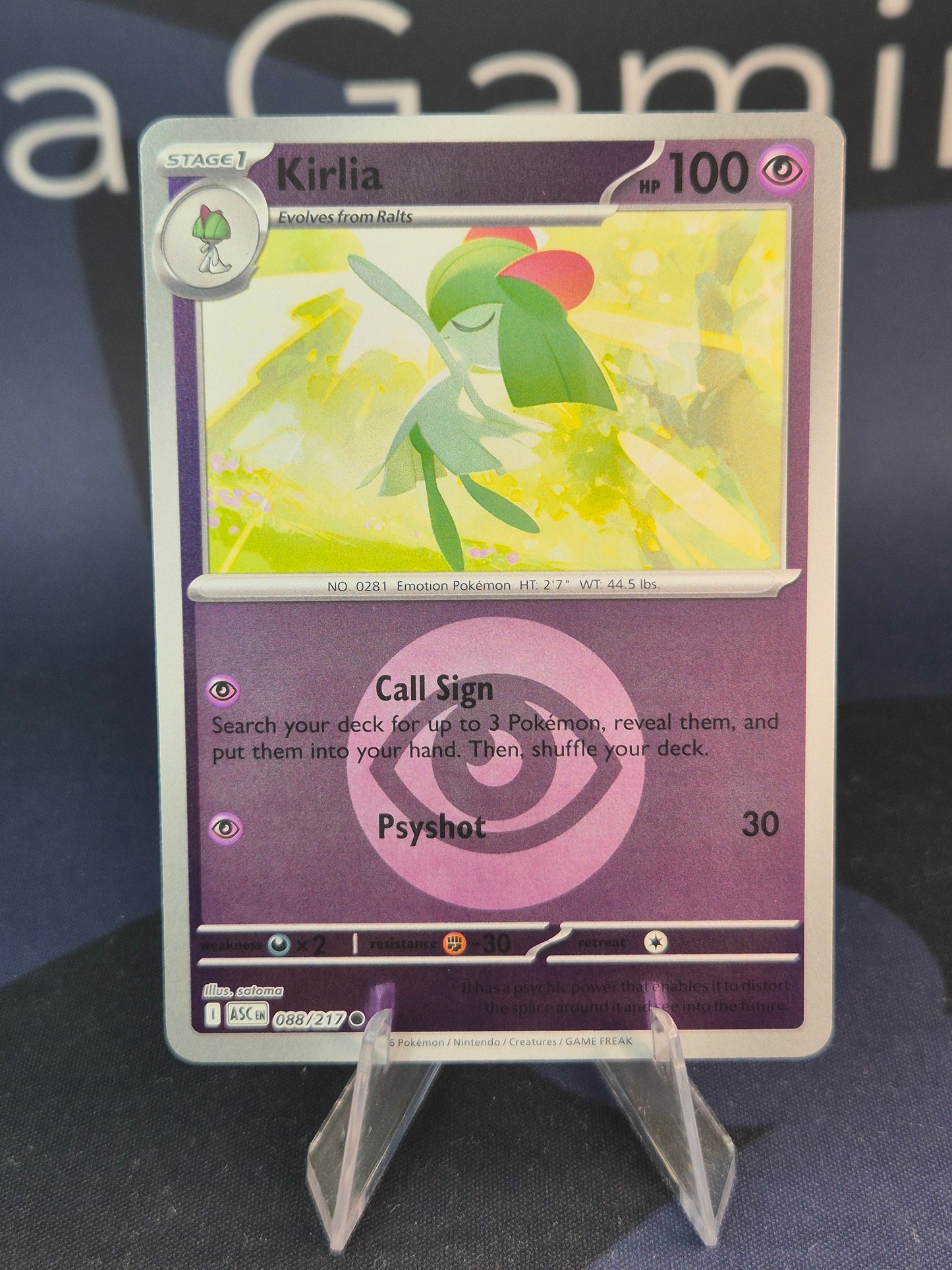 Kirlia 088/217 Ascended Heroes Reverse Holo