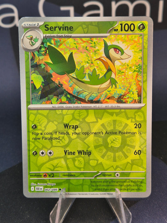 Servine 002/086 Black Bolt Reverse Holo