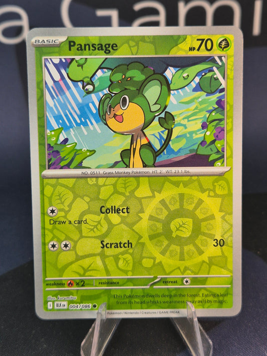 Pansage 004/086 Black Bolt Reverse Holo