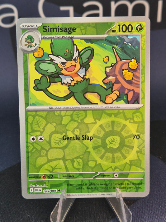 Simisage 005/086 Black Bolt Reverse Holo