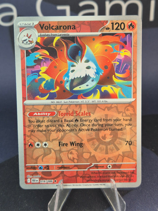 Volcarona 016/086 Black Bolt Reverse Holo