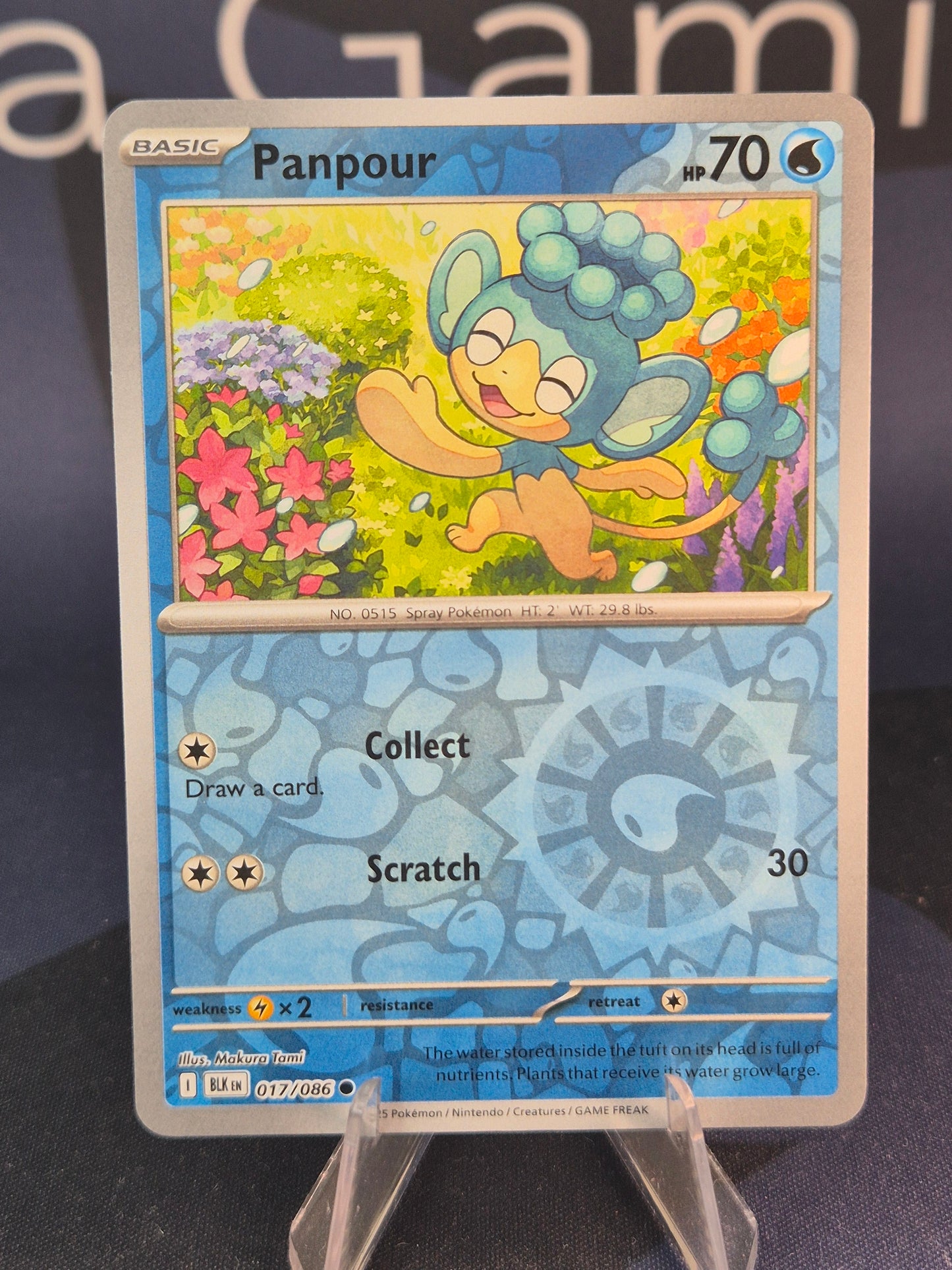 Panpour 017/086 Black Bolt Reverse Holo