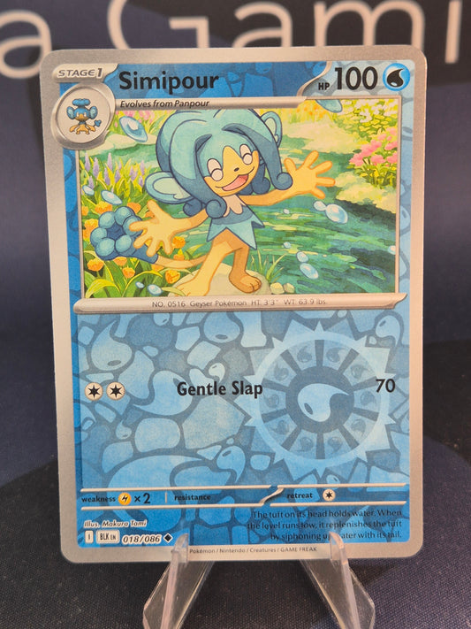 Simipour 018/086 Black Bolt Reverse Holo