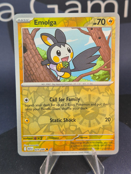 Emolga 029/086 Black Bolt Reverse Holo