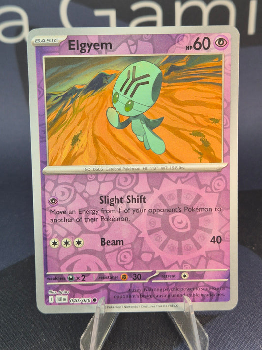 Elgyem 040/086 Black Bolt Reverse Holo
