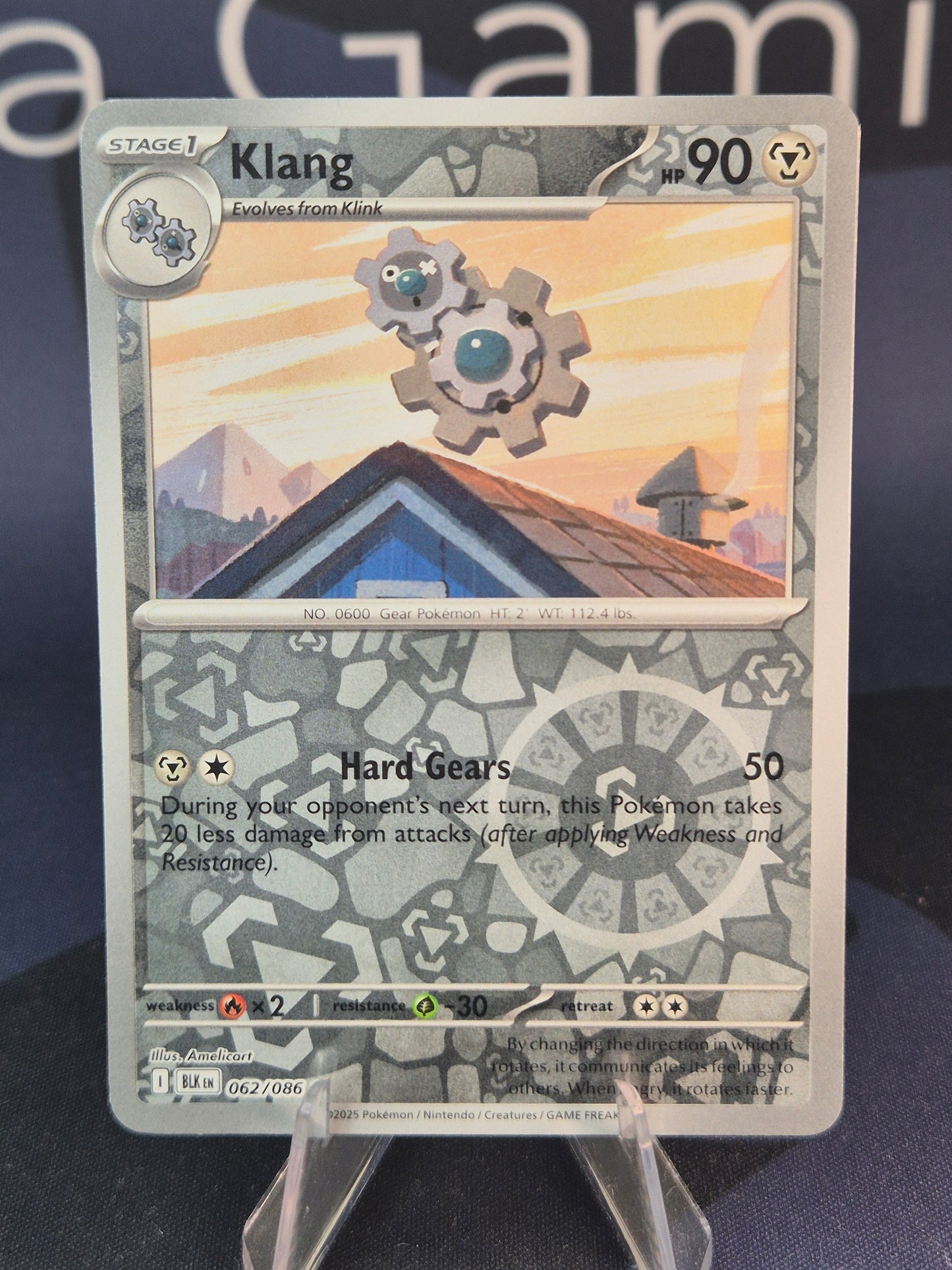 Klang 062/086 Black Bolt Reverse Holo