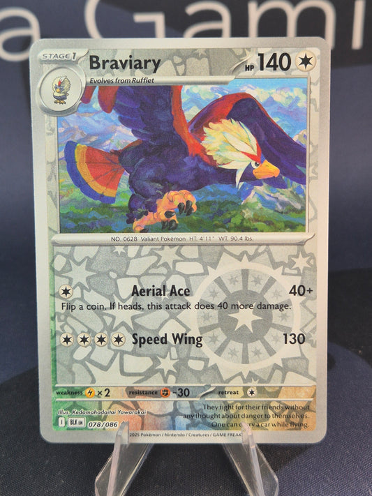 Braviary 078/086 Black Bolt Reverse Holo
