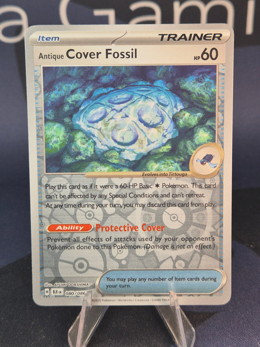 Antique Cover Fossil 080/086 Black Bolt Reverse Holo