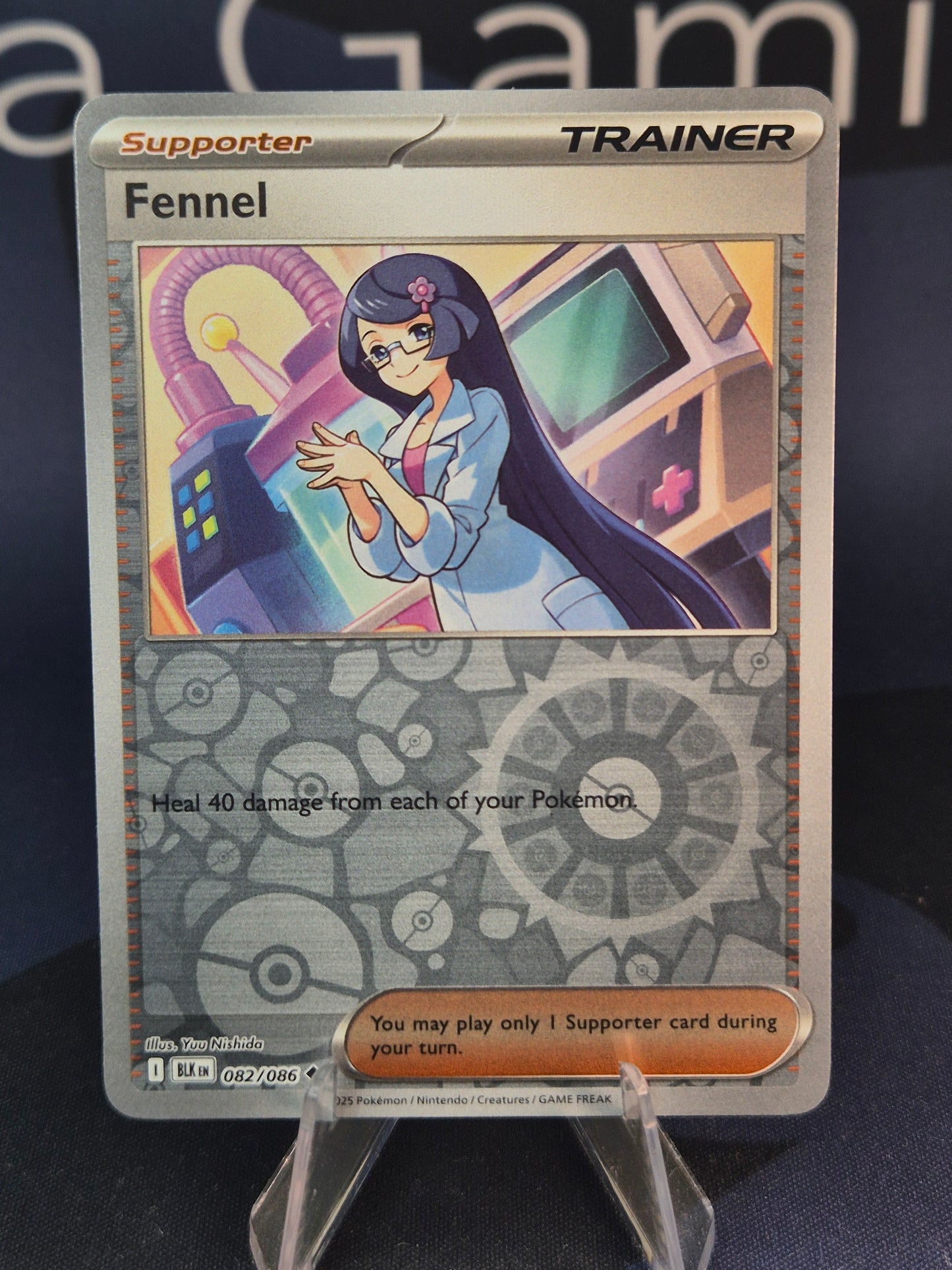 Fennel 082/086 Black Bolt Reverse Holo