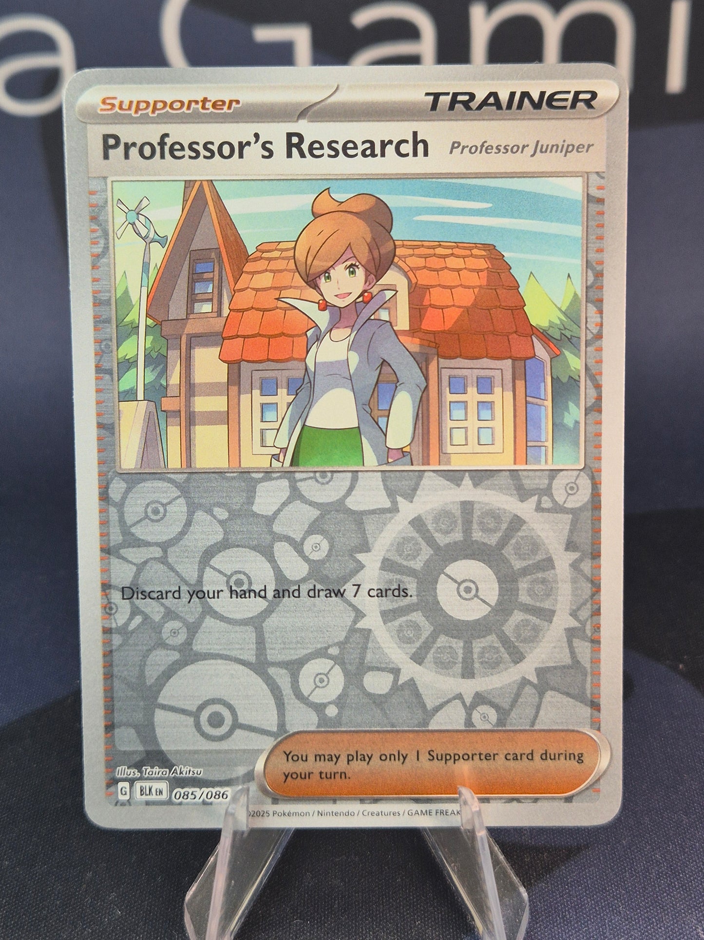 Professor's Research (Juniper) 085/086 Black Bolt Reverse Holo