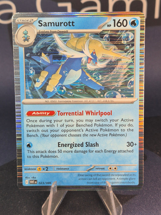 Samurott 023/086 White Flare Holo