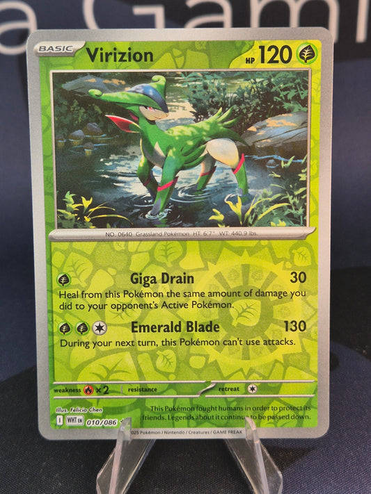 Virizion 010/086 White Flare Reverse Holo