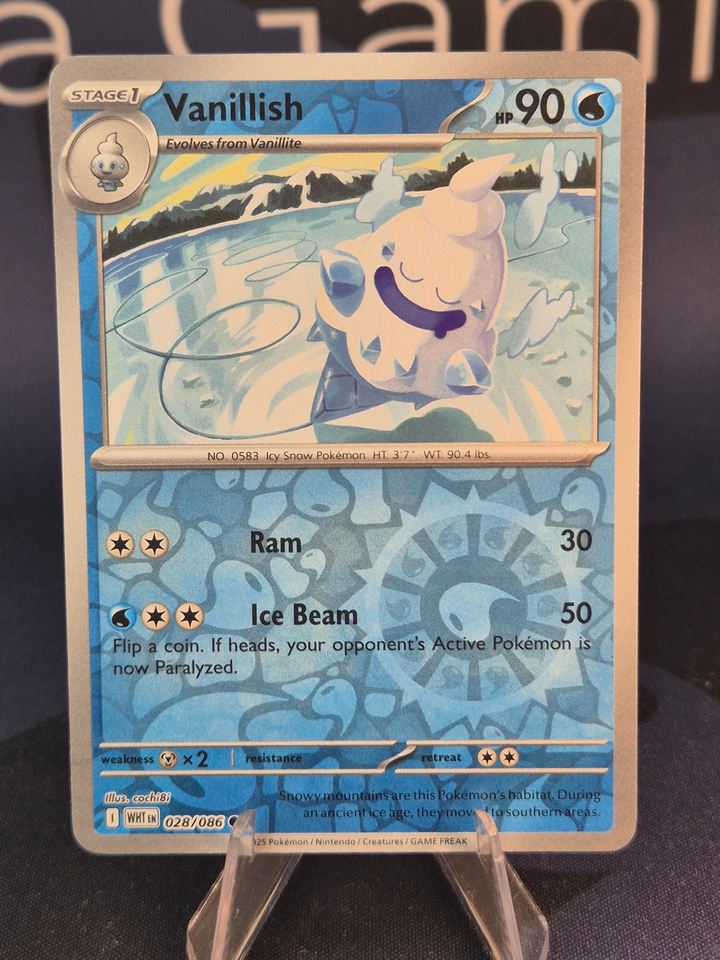 Vanillish 028/086 White Flare Reverse Holo