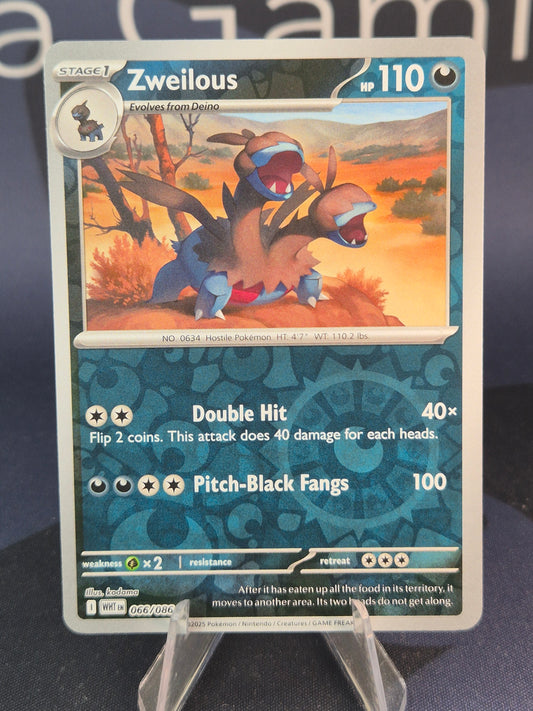 Zweilous 066/086 White Flare Reverse Holo