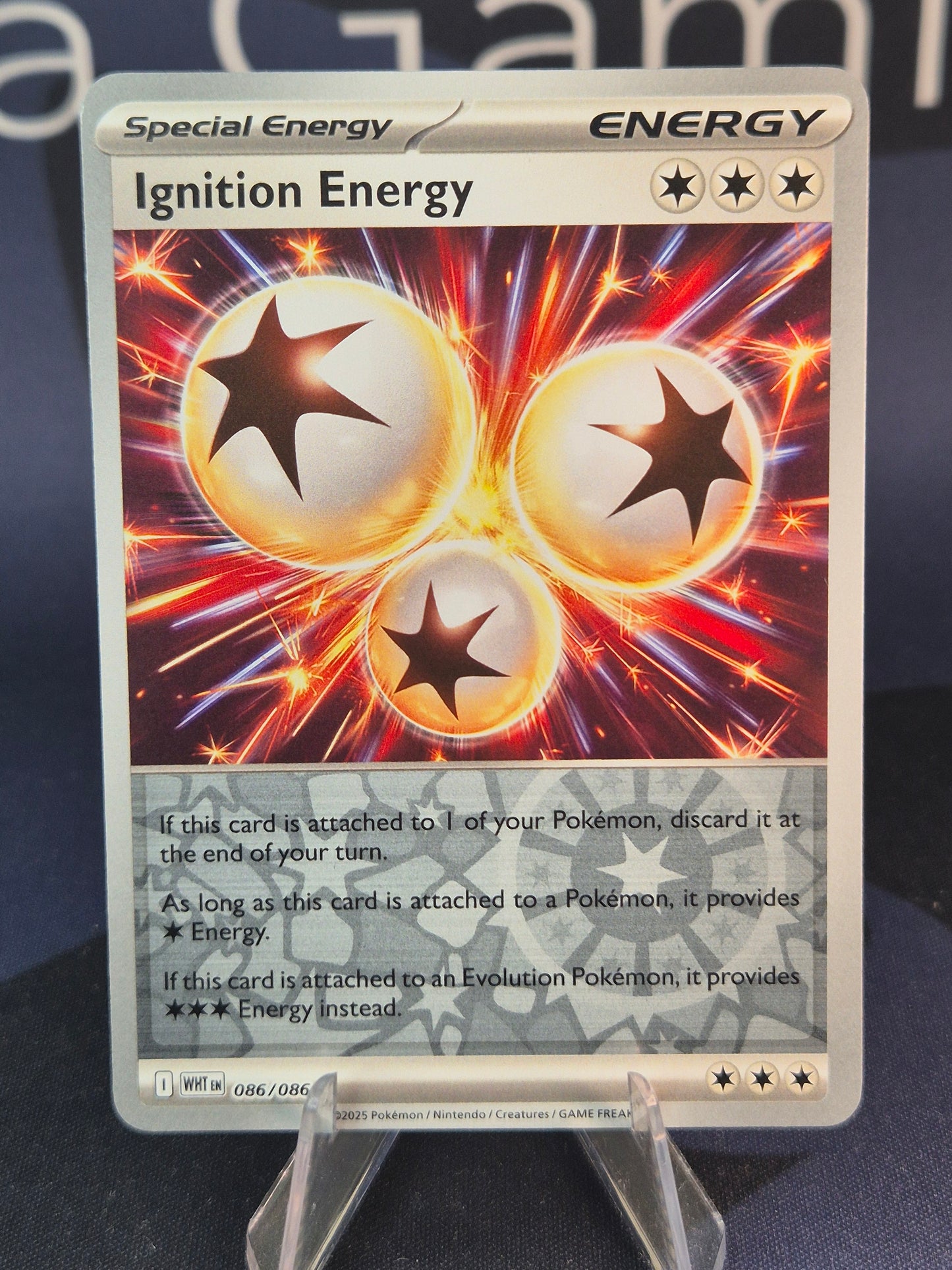 Ignition Energy 086/086 White Flare Reverse Holo
