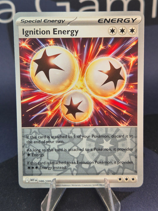 Ignition Energy 086/086 White Flare Reverse Holo