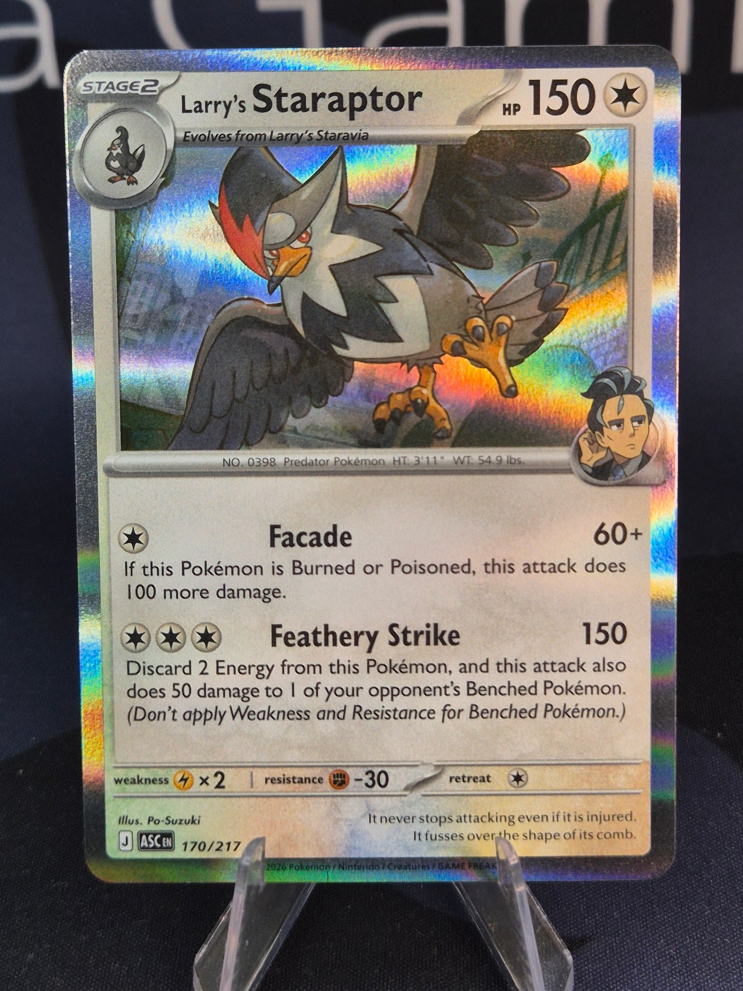 Larry's Staraptor 170/217 Ascended Heroes Holo