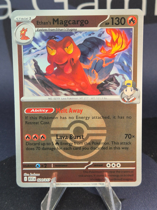Ethan's Magcargo 024/217 Ascended Heroes Reverse Holo Pokeball