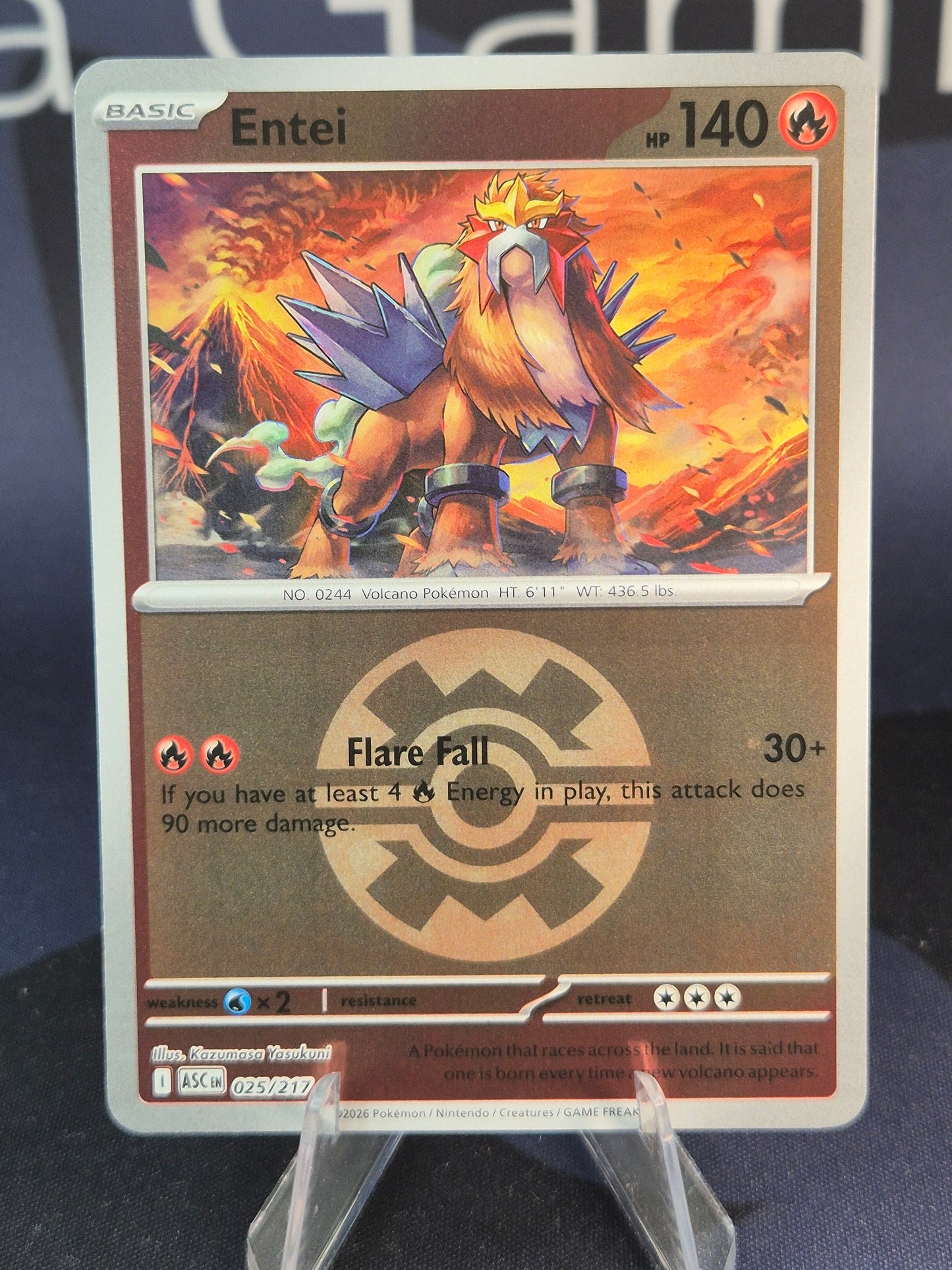 Entei 025/217 Ascended Heroes Reverse Holo Quick Ball