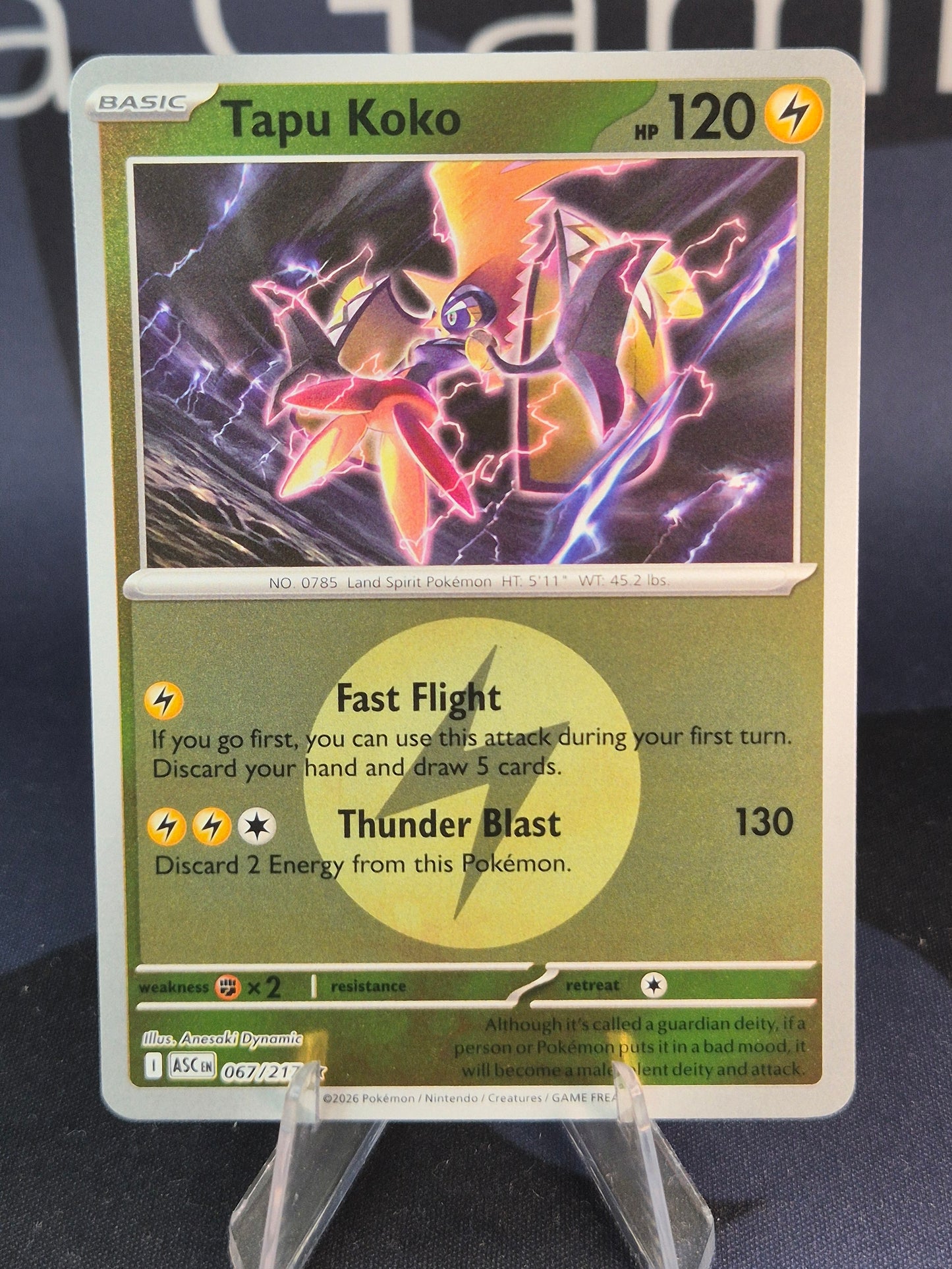 Tapu Koko 067/217 Ascended Heroes Reverse Holo