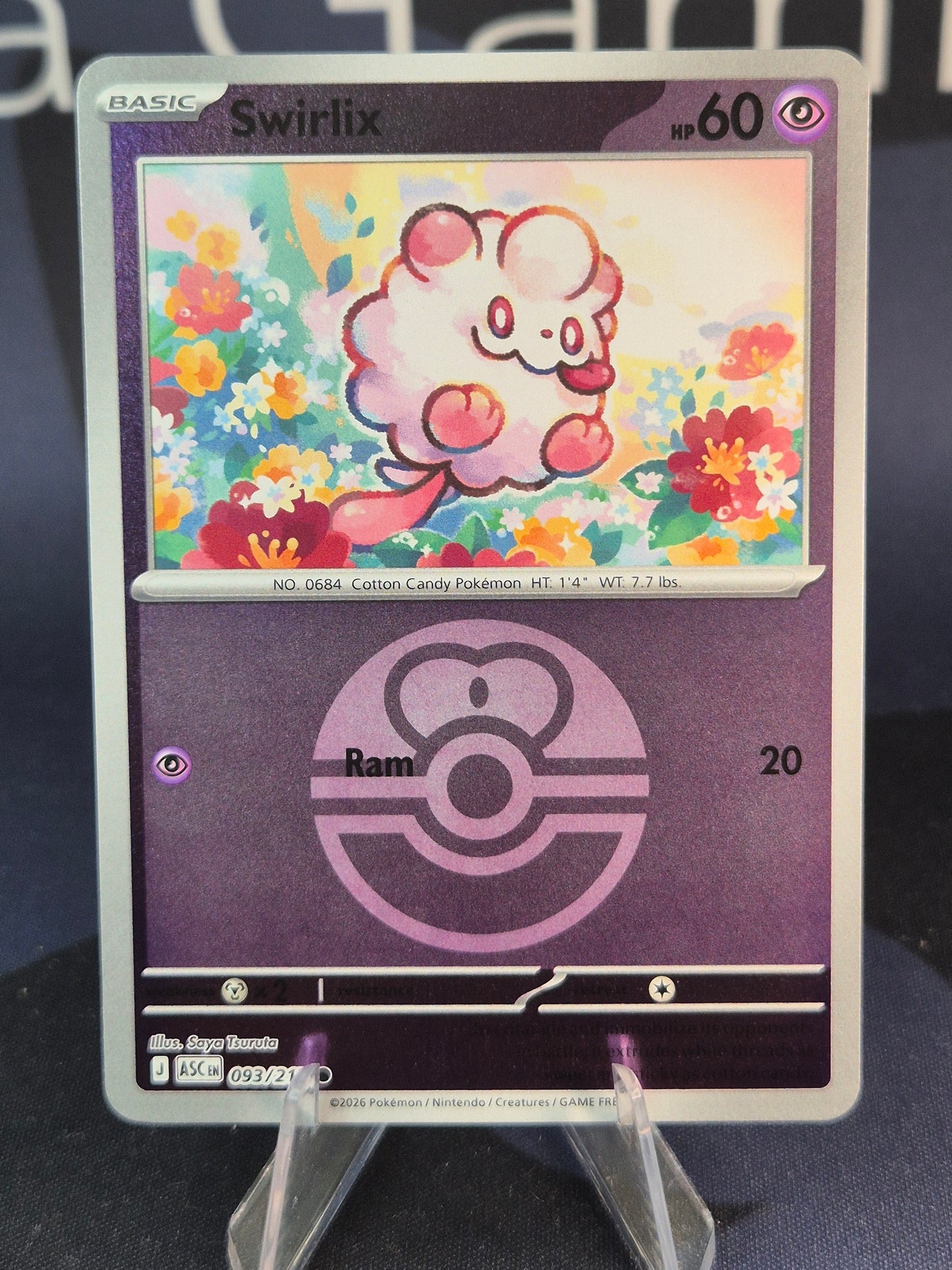 Swirlix 093/217 Ascended Heroes Reverse Holo Love Ball