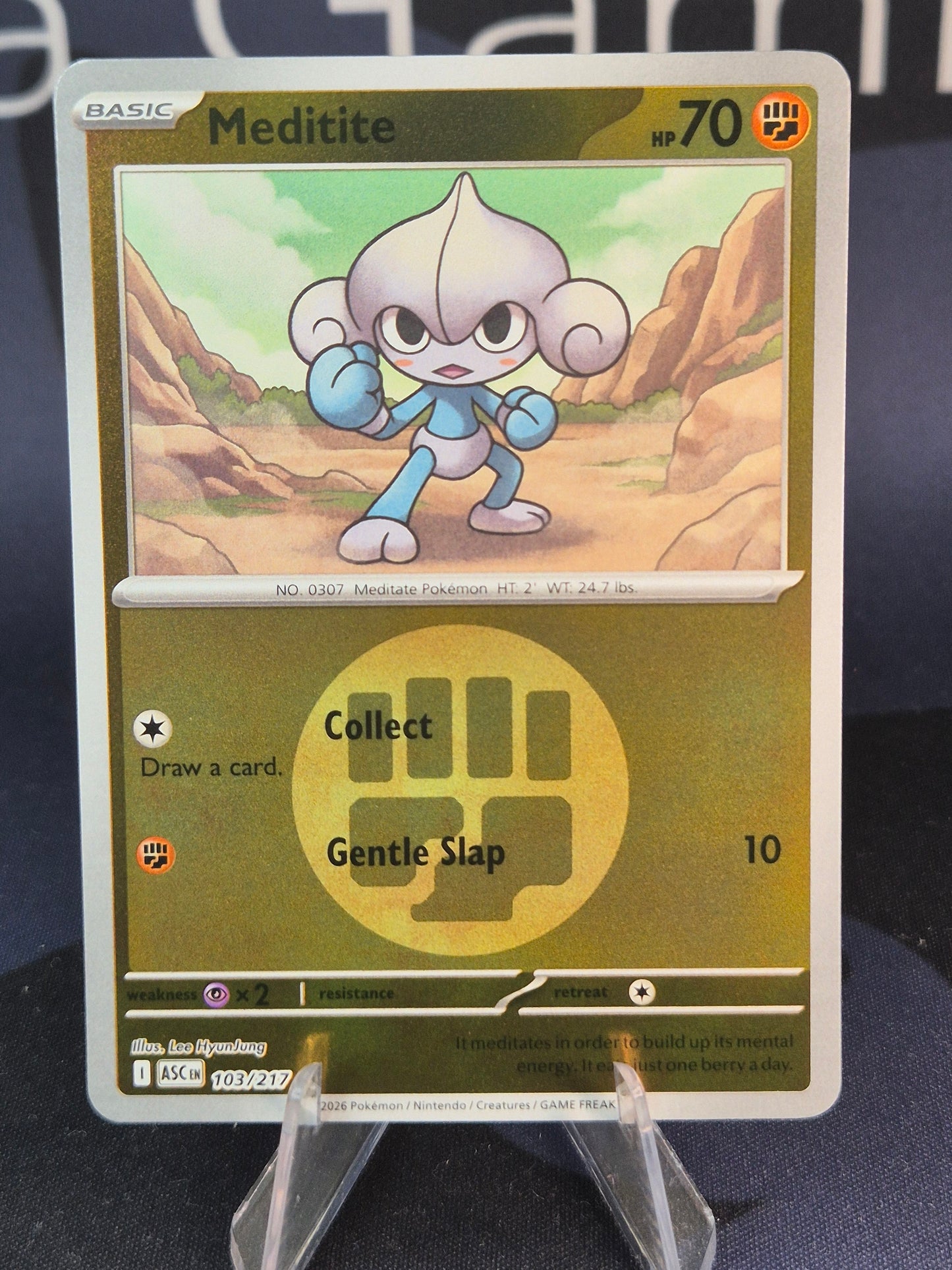 Meditite 103/217 Ascended Heroes Reverse Holo